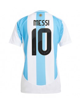 Argentina Lionel Messi #10 Replika Hemmakläder Dam Copa America 2024 Kortärmad